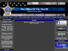Tablet Screenshot of madisonsheriff.net